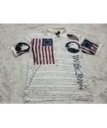 Cotton Traders Sport Constitution We The People U.S. Flag Eagle SS Polo ... - £11.75 GBP