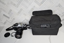 [N.Mint] Canon AE-1 Program SLR Film Camera Bundle W/ Case Vivitar Lens New Batt - $183.10