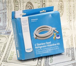 Smart Choice 6&#39; Stainless Steel Refrigerator Waterline Kit 5308815008 53... - $9.59