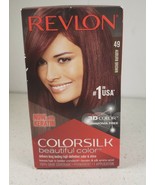 Revlon Colorsilk #49 Auburn Brown Hair Dye Color Rare Ammonia Free 3D CO... - $13.14