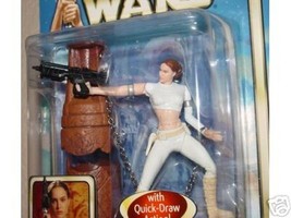 2002 Hasbro Star Wars Attack Of the Clones Padme Amidala with Mole figure RARE - $28.23