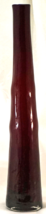 TALL Burgundy Colored Cased Glass Vase ROOST San Francisco - £32.04 GBP