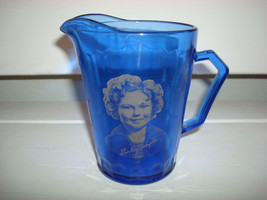 Vintage Blue Cobalt Glass Shirley Temple Creamer - $18.81