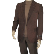 Men's Zacchi Sport Coat Patch Elbow Chenille Velveteen Bryan Cognac 74527 image 3