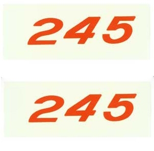 1956 - 1961 Corvette Decal Kit Valve Cover Horsepower 245 H.P.  Water So... - $18.01