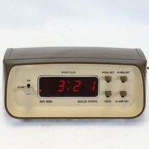 Westclox Big Ben Solid State Alarm Clock #22028 MCM  Brown Tan Refurbished - £122.73 GBP