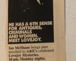 Lovejoy Mysteries Tv Guide Print Ad Ian McShane Tpa16 - $5.93