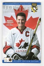 VINTAGE 2002 Pittsburgh Penguins Icetime Magazine Mario Lemieux Olympic ... - $29.69