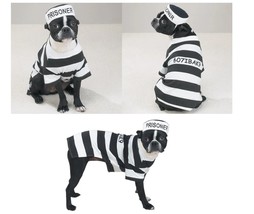 Prison Costume for Dogs Dress Your Pooch as Your Favorite Prisoner Bad Dog! - £23.65 GBP+