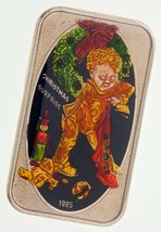 Natale Sorpresa 1985 Con Smalto Pittura Da Il Mint 1 Oz. Argento Artisti... - $4,846.50 MXN