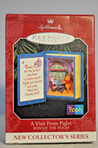 Hallmark - A Visit From Piglet - Winnie The Pooh - Book - Series 1st Ornament - £11.60 GBP