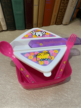 Sanrio Spottie Dottie Bento Lunch Box With Fork &amp; Spoon Rare 1998 SAFE SHIPPING - £26.67 GBP