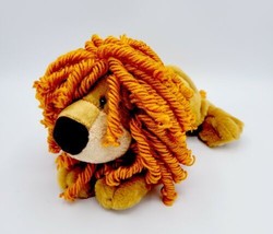 Aurora People Pals Jazzy the Lion 8&quot; Plush Toy with Orange Yarn Spiral Curl Mane - £11.85 GBP