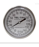 Teltru 16120577 Bimetallic Industrial Thermometer 0-150 Deg C 1-3/4 Face... - $178.38