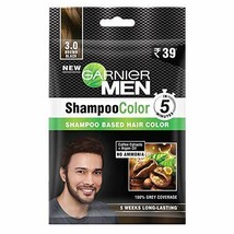 Garnier Men Shampoo Color Shade 3 Brown Black, 10ml+10ml (Pack of 1) - £7.43 GBP