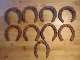 Old rusty horseshoes lot of 9 free shipping - £21.60 GBP