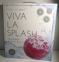 Giant Beach Ball Pool Float VIVA LA SPLASH Feather Summer Fun 6+ NEW-SHI... - £22.82 GBP