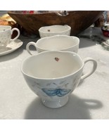 Lenox Butterfly Meadow by Louise Le Luyer Teacups Set of 3 - £26.75 GBP