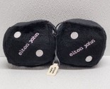 Elton John Fuzzy Dice Black &amp; White - New With Tag 4&quot; Hard To Find!  - $79.78