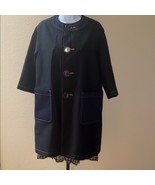 Tricot Comme des Garcons Black Denim Trench Coat Women’s Size S - $527.71 CAD