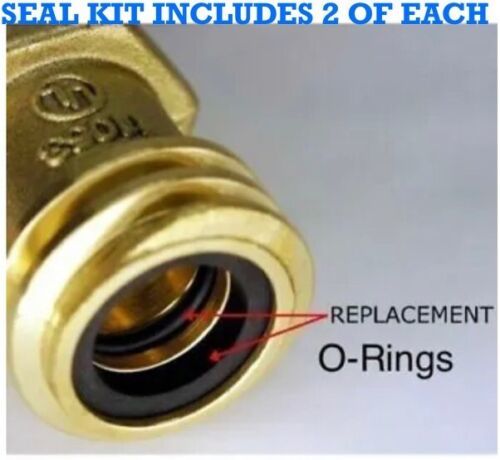 (2) O-RING KITS FOR REGO LPG MALE CONNECTOR 7141M, PROPANE CYLINDERS, FO... - $5.64