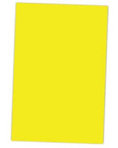 BCK3D 3-D Yellow Embroidery Foam Backing Puff  18&quot; x 12 Inches x 3mm - £2.55 GBP