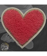 Heart in Hot Pink Iron On Patch Applique Embellishment - $74.88 MXN