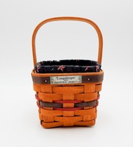 Longaberger 1993 Inaugural Basket Americana Star Liner Protector Red Blue 5 In - £28.03 GBP