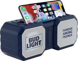 Bud Light Rugged Bluetooth Speaker with Phone Holder - Water, Bluetooth Speaker - £33.01 GBP