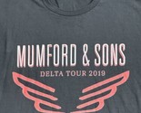 MUMFORD &amp; SONS LARGE 2019 DELTA TOUR CONCERT BLACK TSHIRT - $19.68