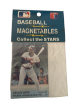 1990 Devon White Baseball Magnetables - Refrigerator Magnet  California ... - £7.73 GBP
