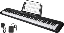 Digital Piano: 88-Key Full Size Semi-Weighted Electronic Keyboard Piano With - £91.86 GBP
