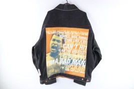 NOS Vintage FUBU Platinum x Muhammad Ali Mens 3XL Spell Out Denim Trucker Jacket - £194.65 GBP
