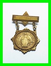 Antique 1830 Mary Conceived w/o Sin Pray For Us Who Have Recourse To The... - $74.24