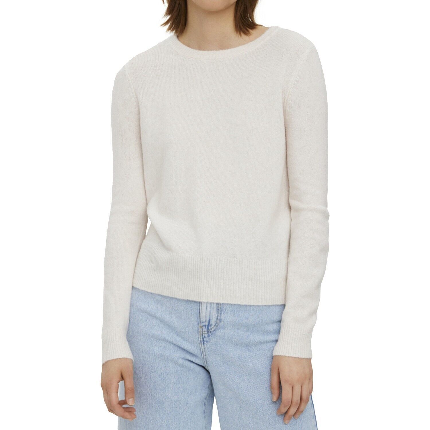 Vero Moda Women&#39;s O-Neck Wrap Sweater Birch L B4HP - $24.95