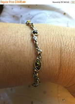 ON SALE Vintage .925 Sterling Silver Artisan Hand Crafted Tri Color Honey Yellow - £52.65 GBP