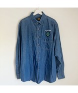 Vtg Blue Generation Button Shirt Men’s Denim Northrop Grumman Texas Adju... - $29.99