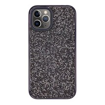 Dual Layer Glitter/Rubber Shockproof Case for iPhone 12 Pro Max 6.7&quot; BLACK - £5.38 GBP
