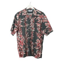 Tori Richards Uniform Hawaiian Shirt Sage Green Tropical Aloha Camp Mens M - £19.14 GBP