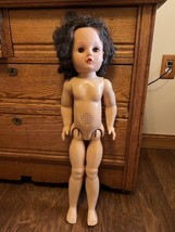 Vintage 1950&#39;s curly Brunette 28&quot; Sayco Beautiful Doll Playmate friend - $103.95