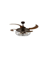 Fanaway 48 in. Industri Oil Rubbed Bronze &amp; Dark Koa Ceiling Fan with Light - $209.40
