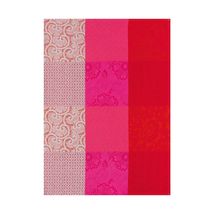 Le Jacquard Francais Fleurs de Kyoto Cherry Red Tea or Kitchen Towel  - $28.00
