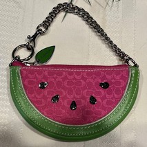 Coach 2353 Watermelon Fruit Coin Purse Wallet Key Case Bag Charm Wristle... - £99.05 GBP