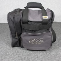 Storm Bowling Bag Black Gray Tote Shoulder Strap Single Ball - $22.98