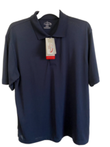 CHAMPION XL Polo Shirt TOUR MOISTURE WICKING TEXTURED FABRIC Navy  Msrp ... - $16.82