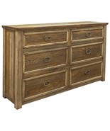 67&quot; Natural Solid Wood Six Drawer Double Dresser - $1,397.49