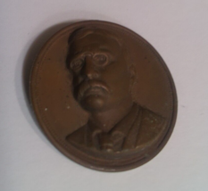 Antique Copper Teddy Roosevelt shank button - £114.71 GBP