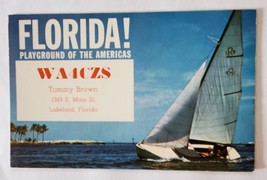 Postcard Florida QSL WA4CZS Tommy Brown Lakeland Radio Confirming QSO USA - $6.71