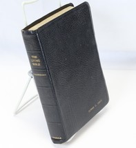 Living Bible Paraphrased Black Leather Tyndale 1971 Personal Size 7&quot; x 5&quot; x 1&quot; - $19.59