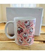 Hello Kitty Ceramic Coffee Mug Pink and White Sanrio 12 Oz New - $16.24 CAD